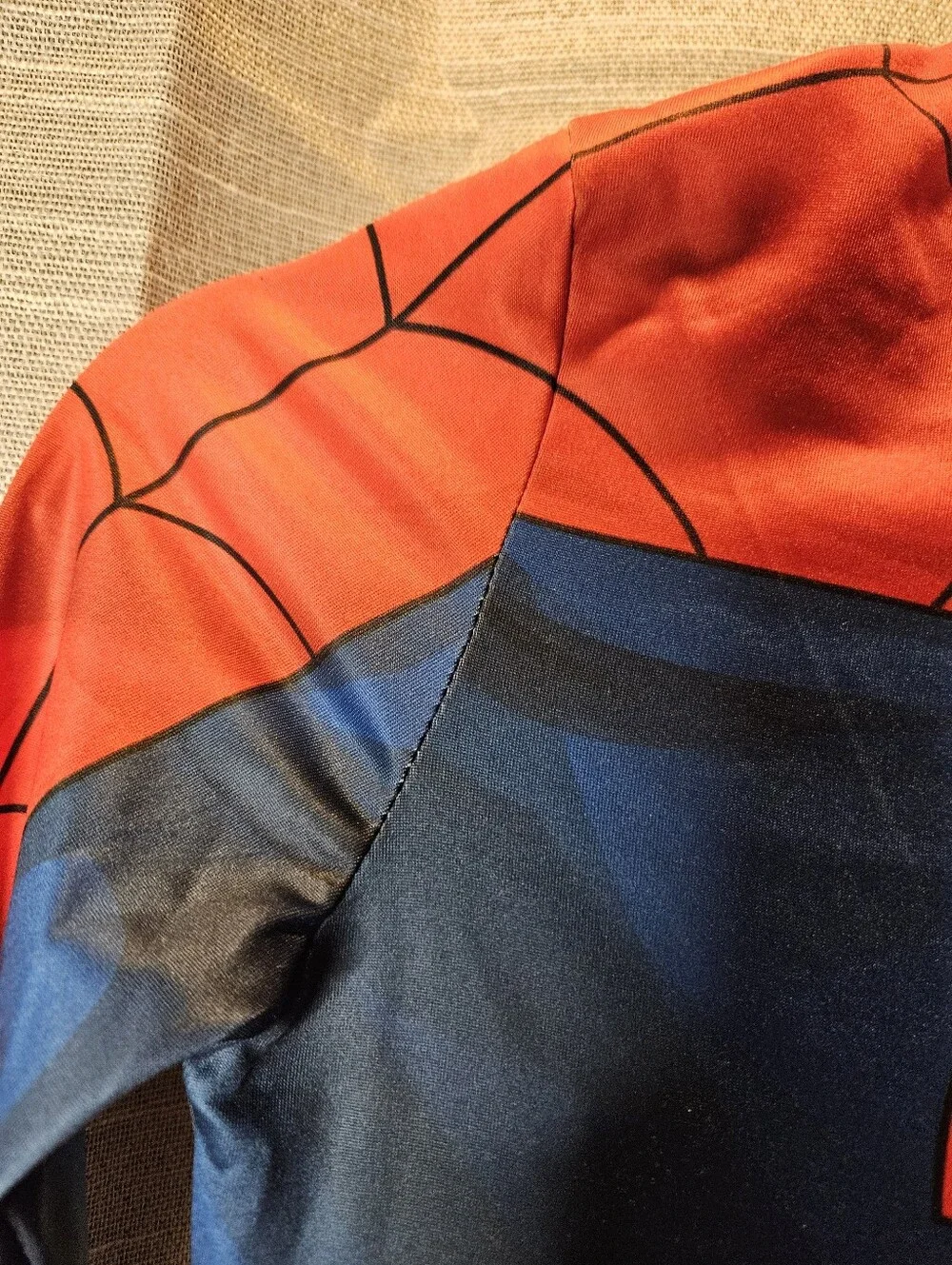 Marvel Spiderman Child Large 10-12 Costume‎ Spandex Zentai Suit Mask Jazwares
